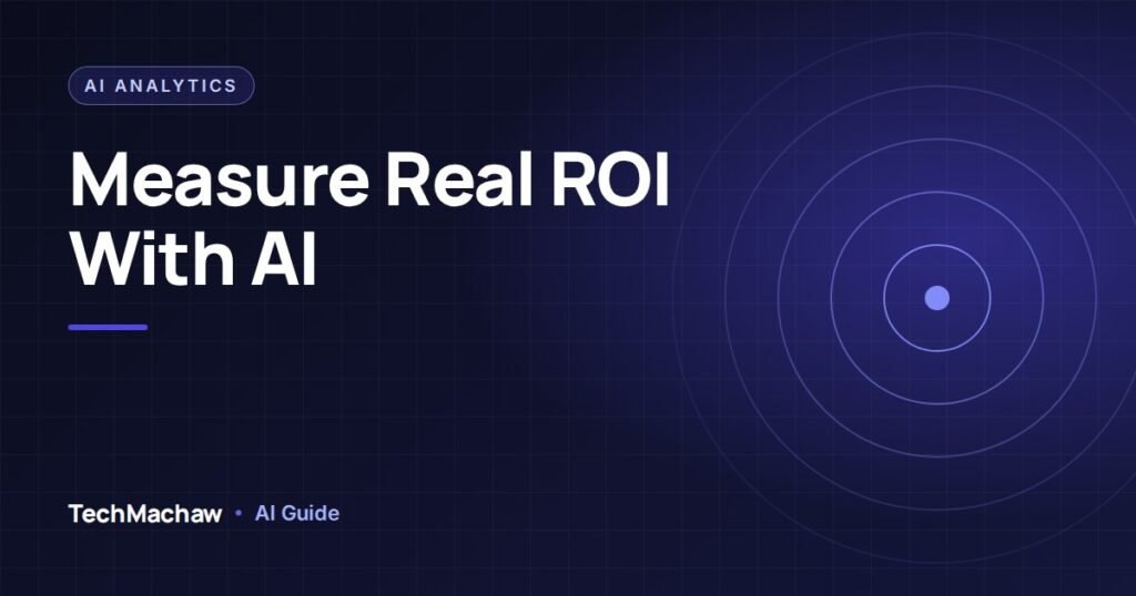 AI marketing analytics dashboard showing ROI, ROAS and iROAS comparison for a marketing campaign