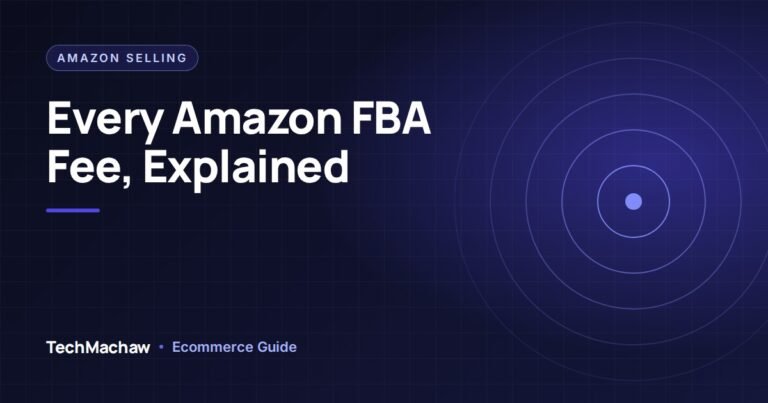 Chart breaking down amazon fba fees including referral, fulfilment and storage costs for 2026 sellers
