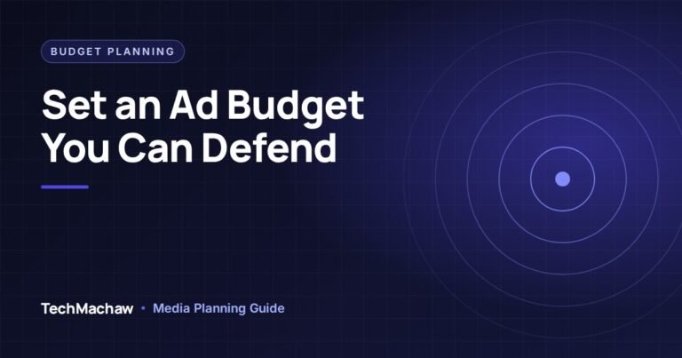How to set an advertising budget: bottom-up funnel from sales target to leads, clicks and media spend